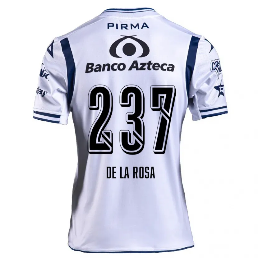 Danxen Uomo Maglia Álvaro De La Rosa #237 Bianco Blu Navy Kit Gara Home 2024/25 Maglietta