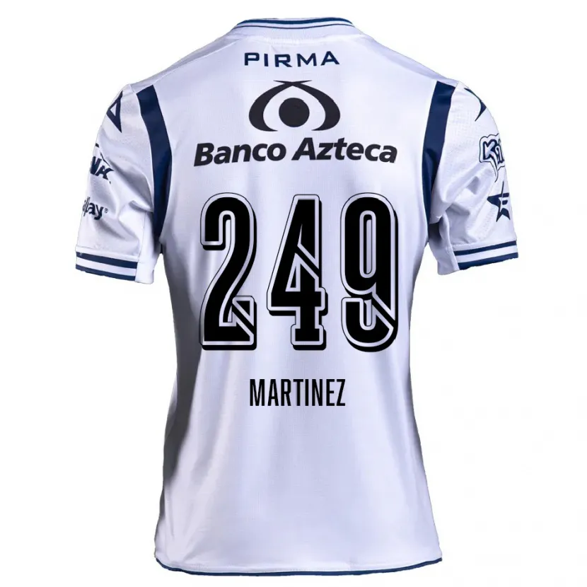 Danxen Uomo Maglia Juan Martínez #249 Bianco Blu Navy Kit Gara Home 2024/25 Maglietta