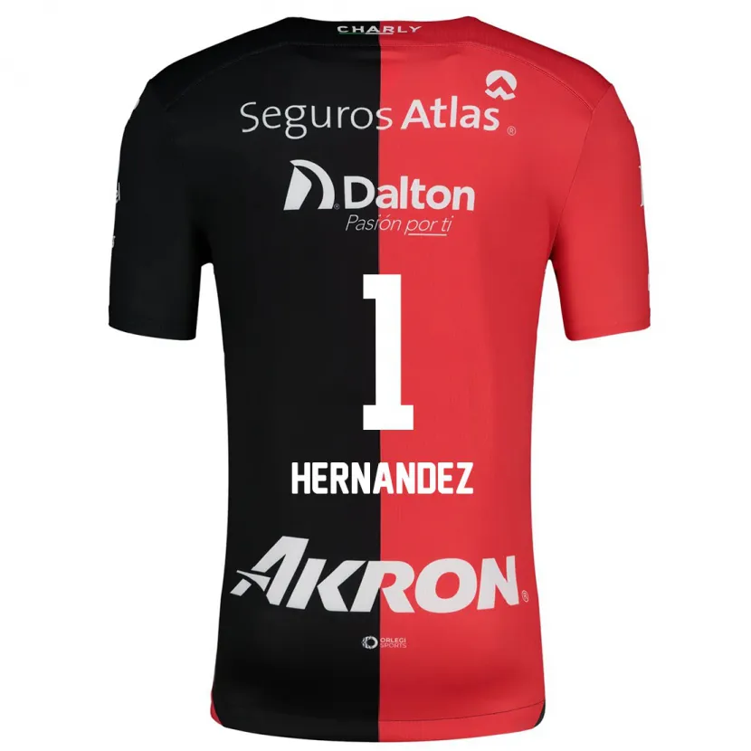 Danxen Uomo Maglia José Hernández #1 Rosso Nero Kit Gara Home 2024/25 Maglietta