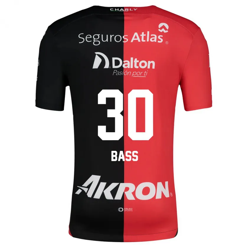 Danxen Uomo Maglia Abraham Bass #30 Rosso Nero Kit Gara Home 2024/25 Maglietta
