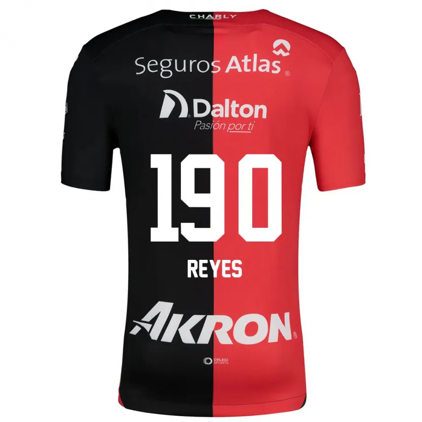 Danxen Uomo Maglia Óscar Reyes #190 Rosso Nero Kit Gara Home 2024/25 Maglietta