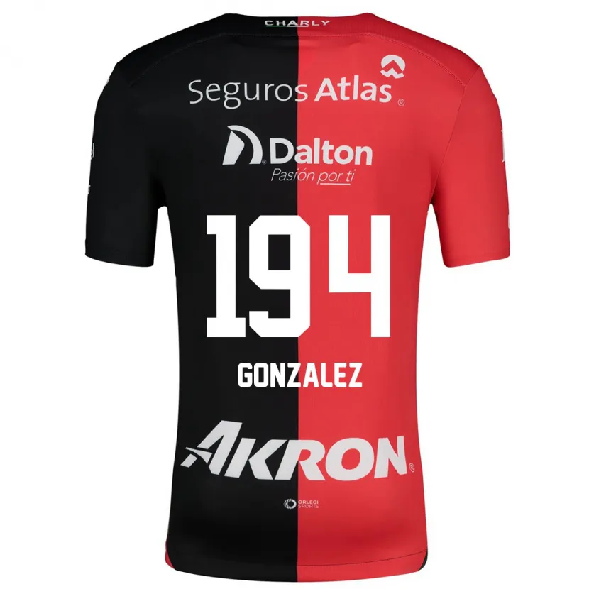 Danxen Uomo Maglia Andrés González #194 Rosso Nero Kit Gara Home 2024/25 Maglietta