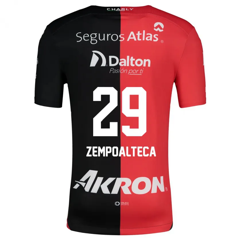 Danxen Uomo Maglia Karla Zempoalteca #29 Rosso Nero Kit Gara Home 2024/25 Maglietta