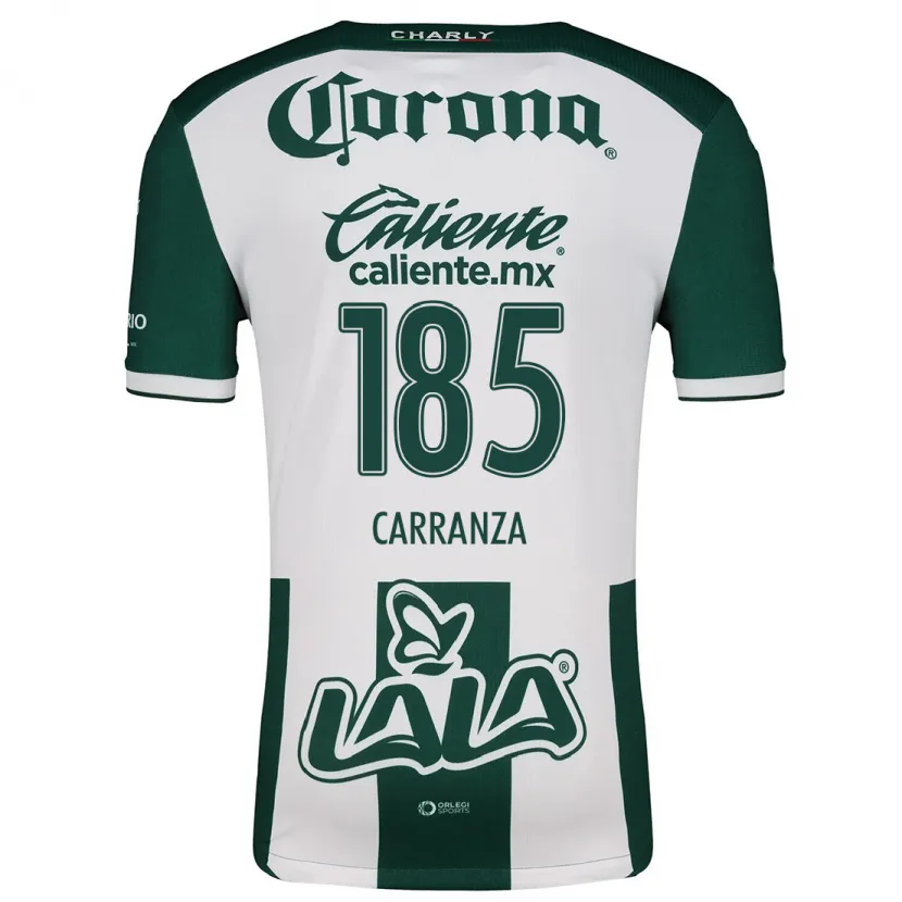 Danxen Uomo Maglia Héctor Carranza #185 Verde Bianco Kit Gara Home 2024/25 Maglietta