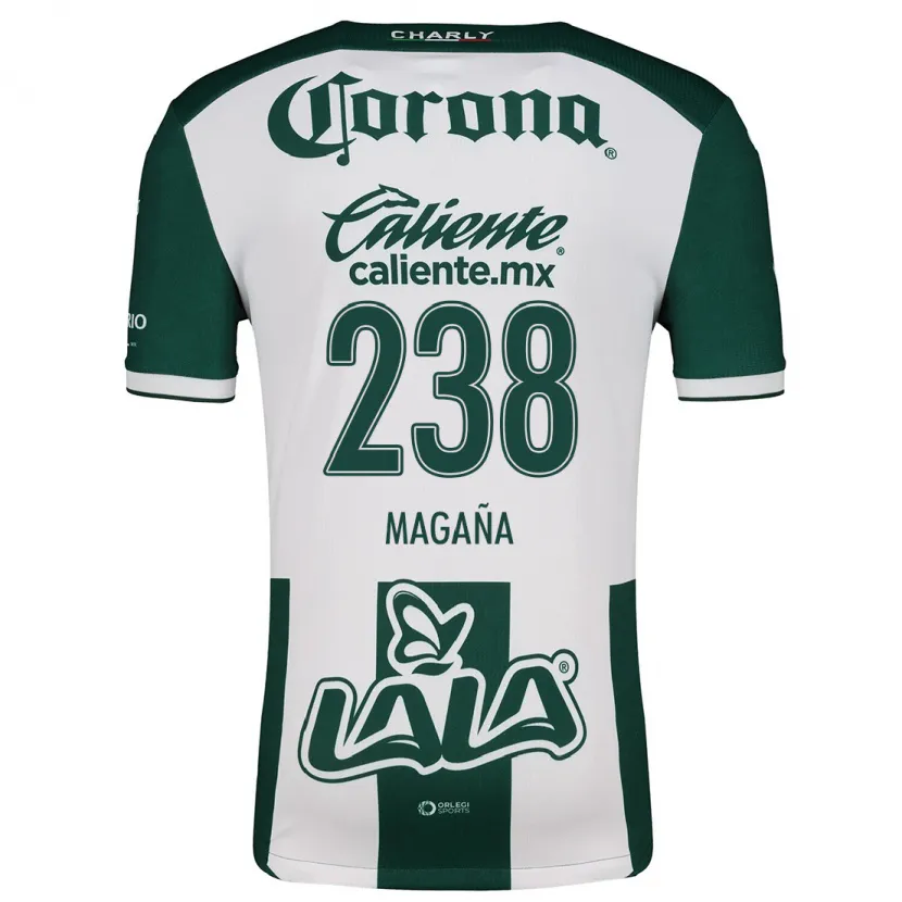 Danxen Uomo Maglia Emilio Magaña #238 Verde Bianco Kit Gara Home 2024/25 Maglietta