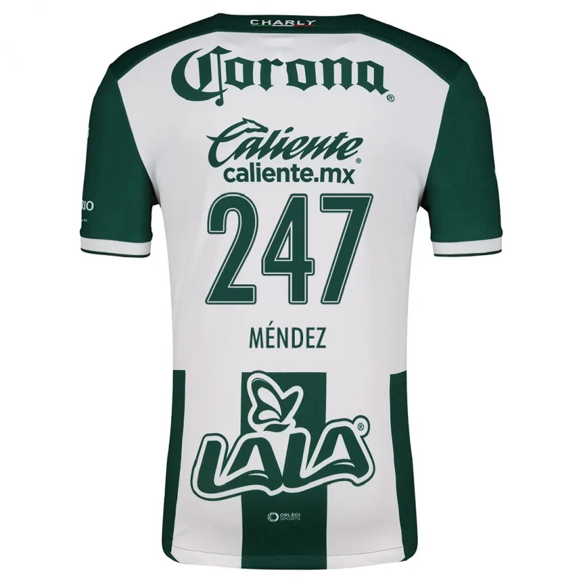 Danxen Uomo Maglia Owen Méndez #247 Verde Bianco Kit Gara Home 2024/25 Maglietta