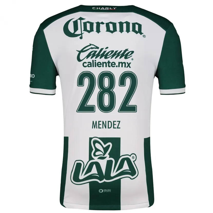 Danxen Uomo Maglia José Méndez #282 Verde Bianco Kit Gara Home 2024/25 Maglietta