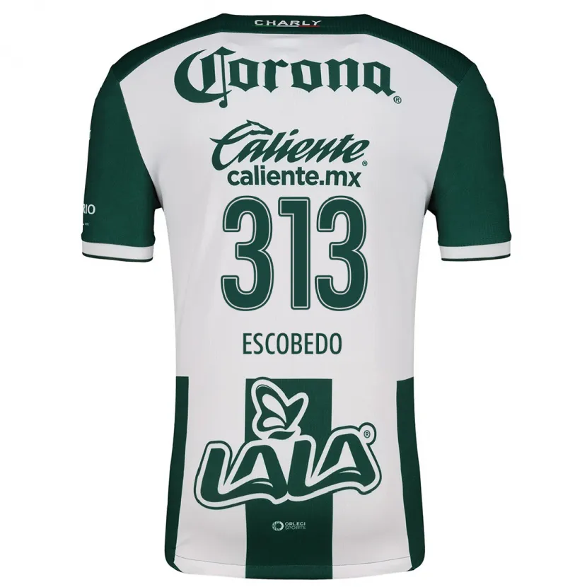 Danxen Uomo Maglia Rodrigo Escobedo #313 Verde Bianco Kit Gara Home 2024/25 Maglietta