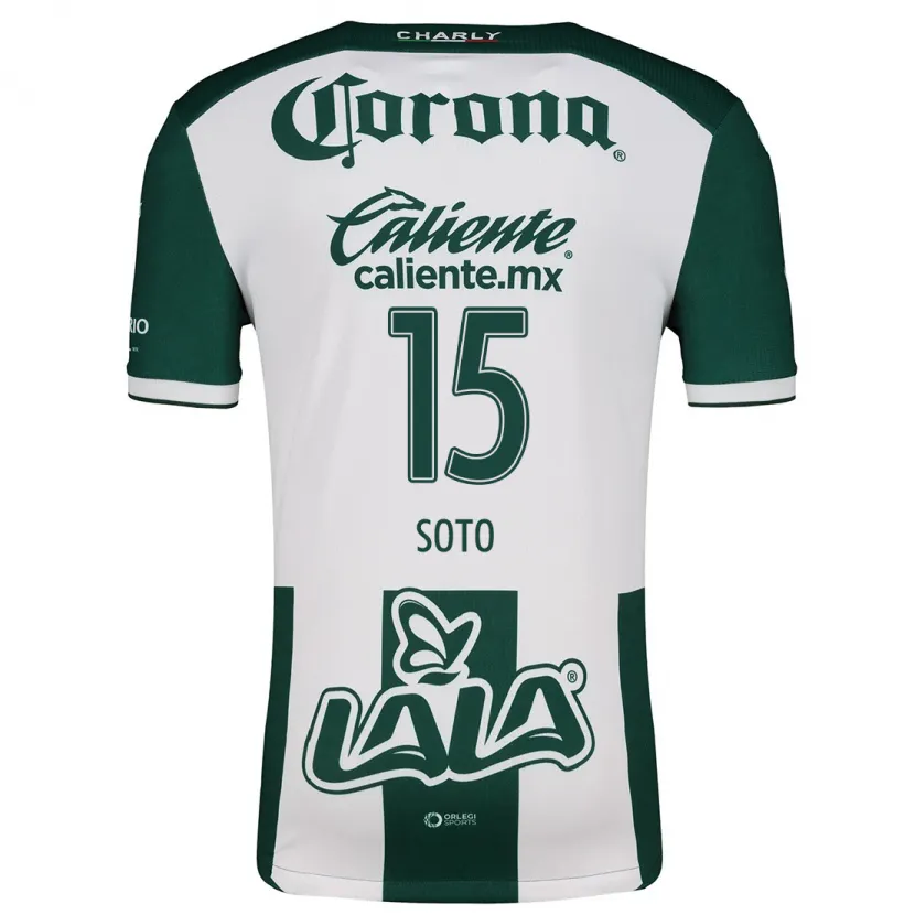Danxen Uomo Maglia Stephanie Soto #15 Verde Bianco Kit Gara Home 2024/25 Maglietta
