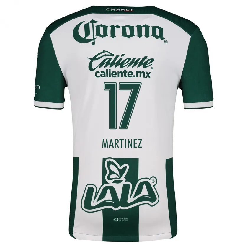 Danxen Uomo Maglia Marianne Martínez #17 Verde Bianco Kit Gara Home 2024/25 Maglietta