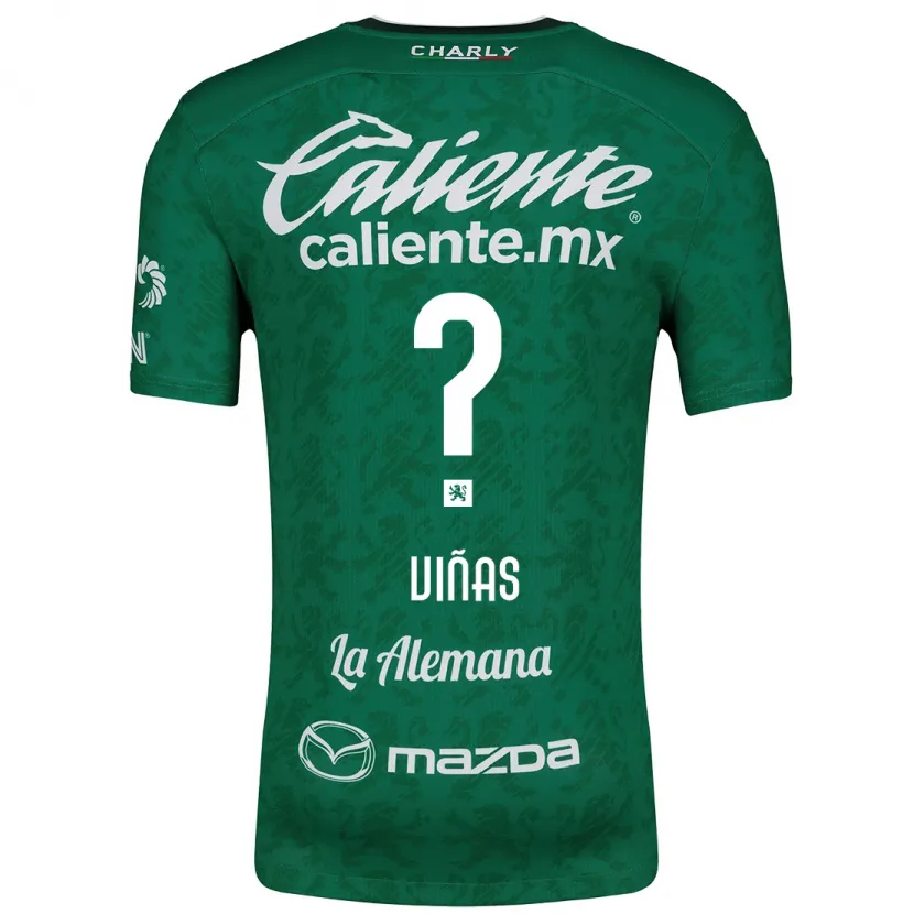 Danxen Uomo Maglia Federico Viñas #0 Verde Bianco Kit Gara Home 2024/25 Maglietta