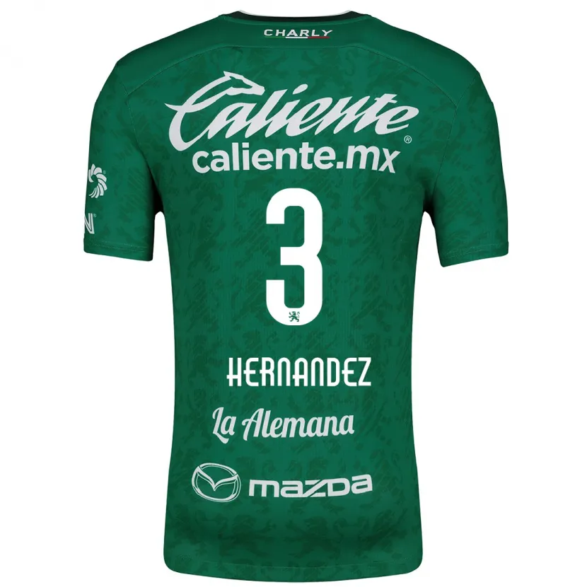 Danxen Uomo Maglia Pedro Hernández #3 Verde Bianco Kit Gara Home 2024/25 Maglietta