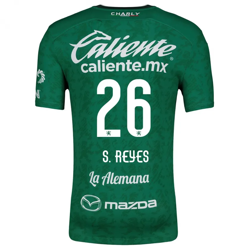 Danxen Uomo Maglia Salvador Reyes #26 Verde Bianco Kit Gara Home 2024/25 Maglietta