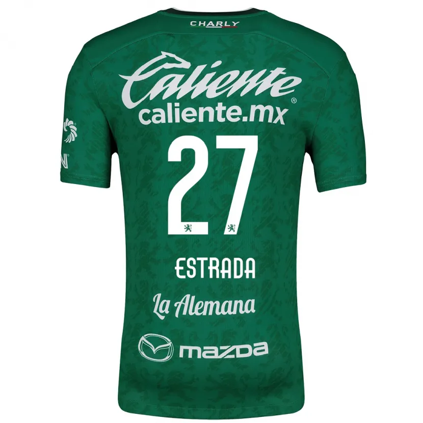 Danxen Uomo Maglia Ángel Estrada #27 Verde Bianco Kit Gara Home 2024/25 Maglietta