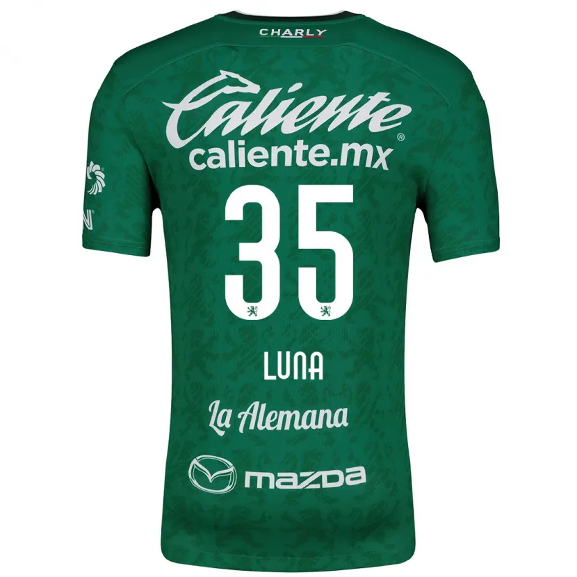Danxen Uomo Maglia Diego Luna #35 Verde Bianco Kit Gara Home 2024/25 Maglietta