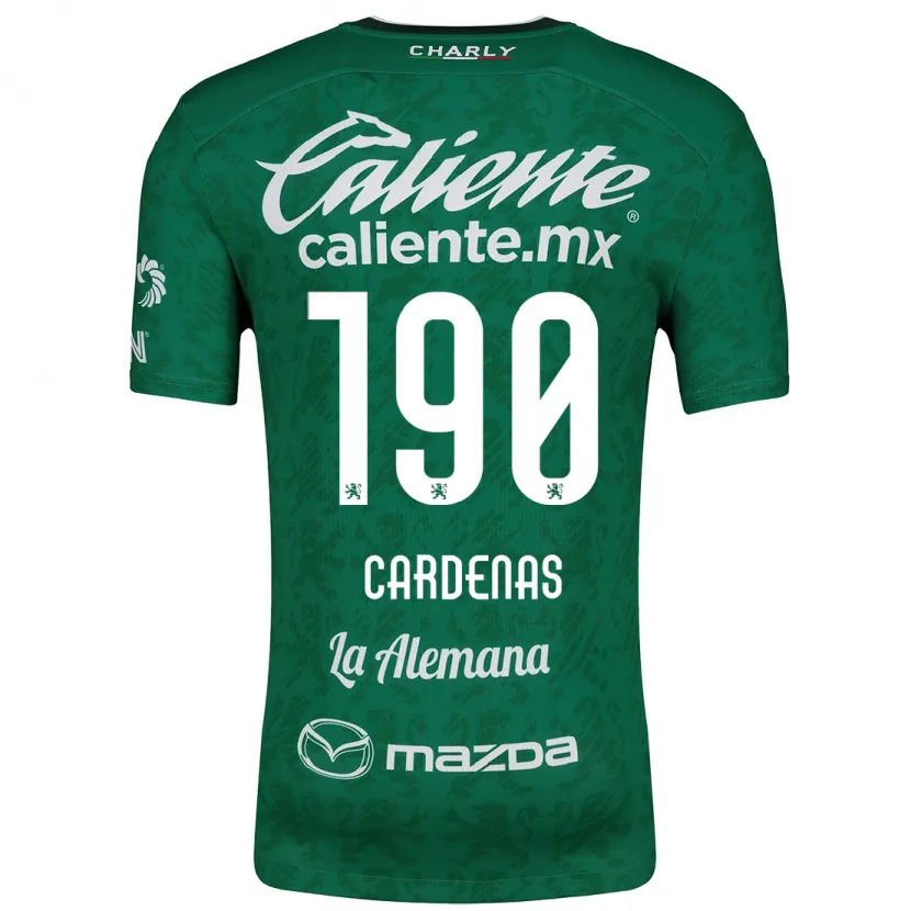 Danxen Uomo Maglia Emilio Cárdenas #190 Verde Bianco Kit Gara Home 2024/25 Maglietta