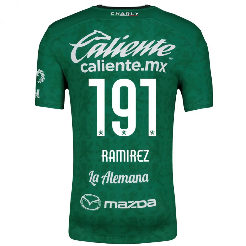 Danxen Uomo Maglia Ian Ramírez #191 Verde Bianco Kit Gara Home 2024/25 Maglietta