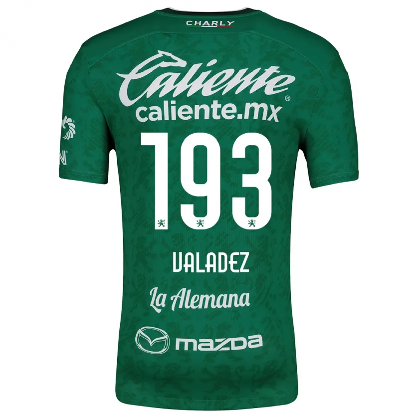 Danxen Uomo Maglia Luis Valadez #193 Verde Bianco Kit Gara Home 2024/25 Maglietta