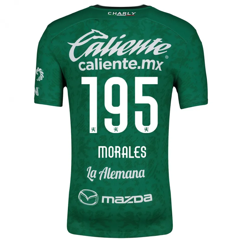 Danxen Uomo Maglia Daniel Morales #195 Verde Bianco Kit Gara Home 2024/25 Maglietta