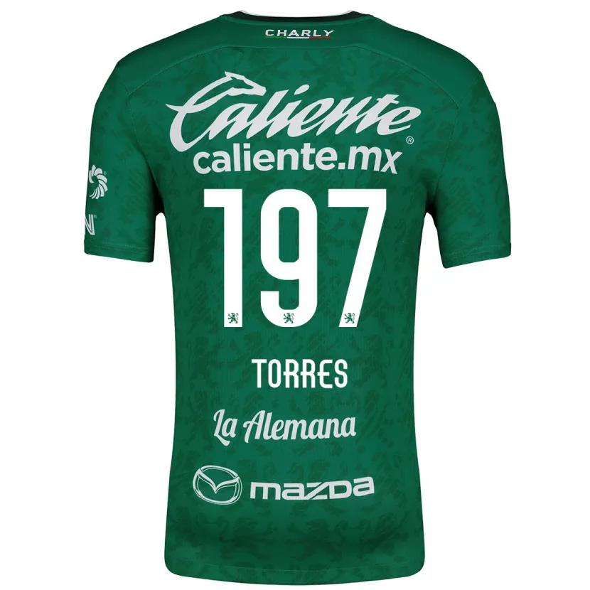 Danxen Uomo Maglia Erick Torres #197 Verde Bianco Kit Gara Home 2024/25 Maglietta