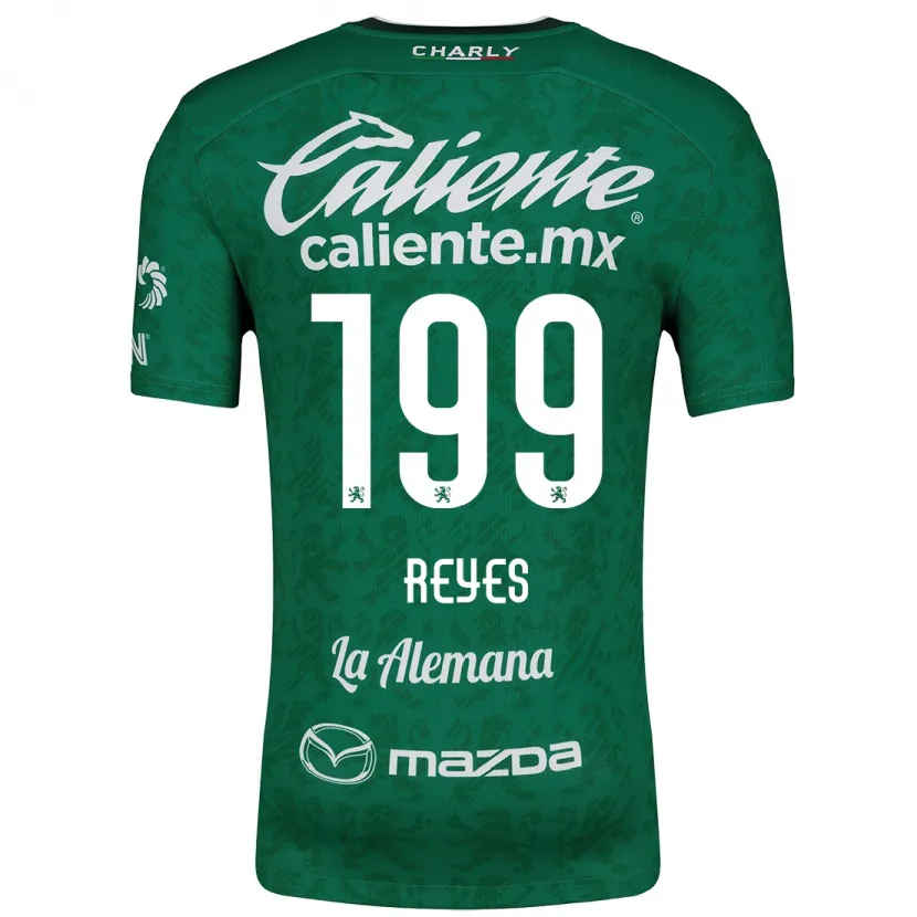 Danxen Uomo Maglia Jonathan Reyes #199 Verde Bianco Kit Gara Home 2024/25 Maglietta