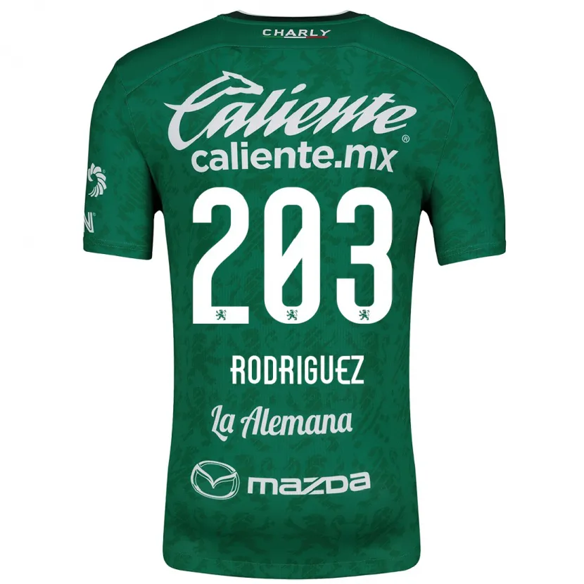 Danxen Uomo Maglia César Rodríguez #203 Verde Bianco Kit Gara Home 2024/25 Maglietta