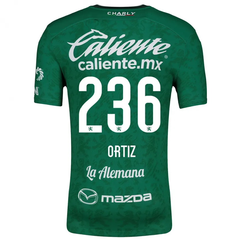 Danxen Uomo Maglia Youssef Ortiz #236 Verde Bianco Kit Gara Home 2024/25 Maglietta