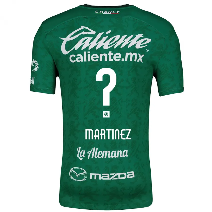 Danxen Uomo Maglia Edson Martínez #0 Verde Bianco Kit Gara Home 2024/25 Maglietta