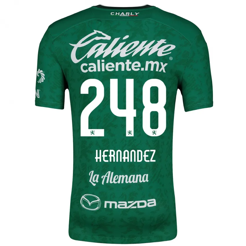 Danxen Uomo Maglia Fernando Hernández #248 Verde Bianco Kit Gara Home 2024/25 Maglietta
