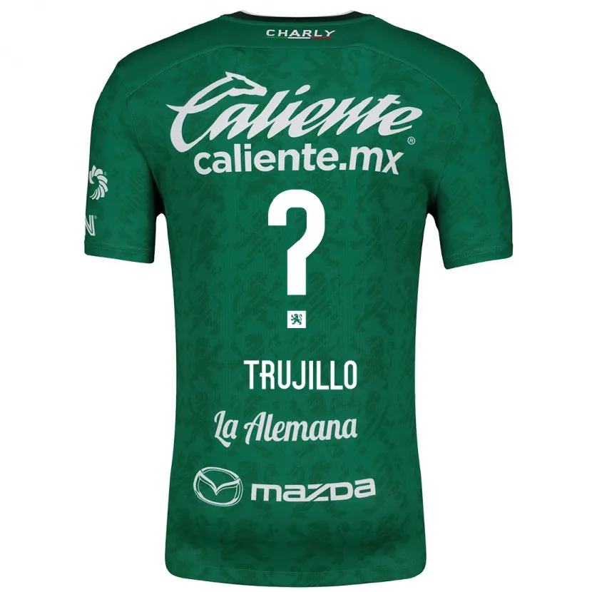 Danxen Uomo Maglia Diego Trujillo #0 Verde Bianco Kit Gara Home 2024/25 Maglietta