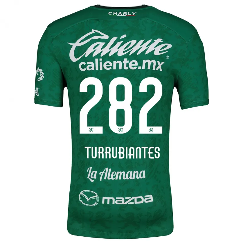 Danxen Uomo Maglia Abdon Turrubiantes #282 Verde Bianco Kit Gara Home 2024/25 Maglietta