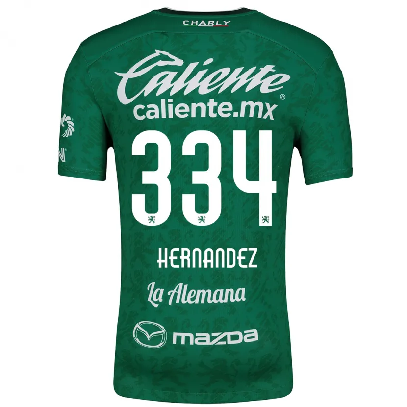 Danxen Uomo Maglia Alan Hernández #334 Verde Bianco Kit Gara Home 2024/25 Maglietta