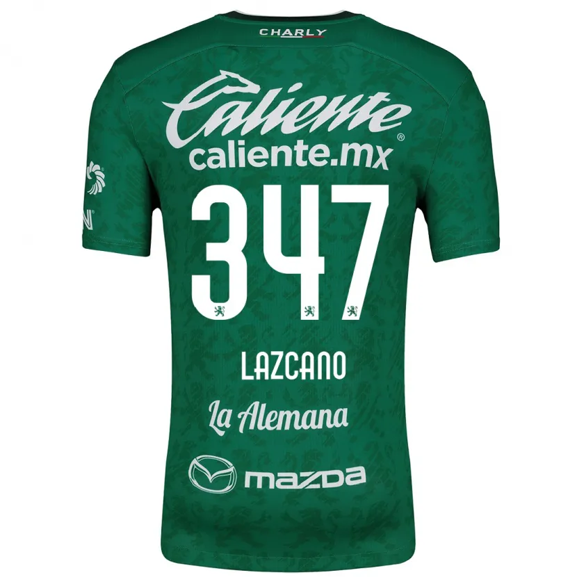 Danxen Uomo Maglia Evan Lazcano #347 Verde Bianco Kit Gara Home 2024/25 Maglietta