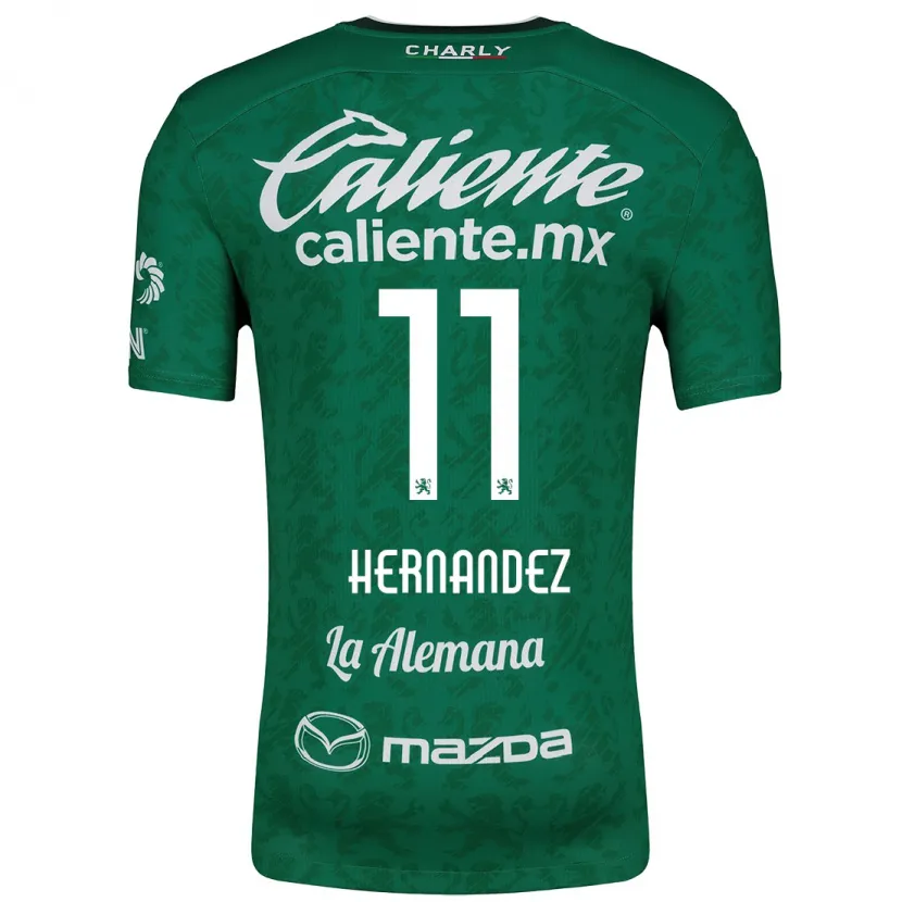 Danxen Uomo Maglia Elías Hernández #11 Verde Bianco Kit Gara Home 2024/25 Maglietta