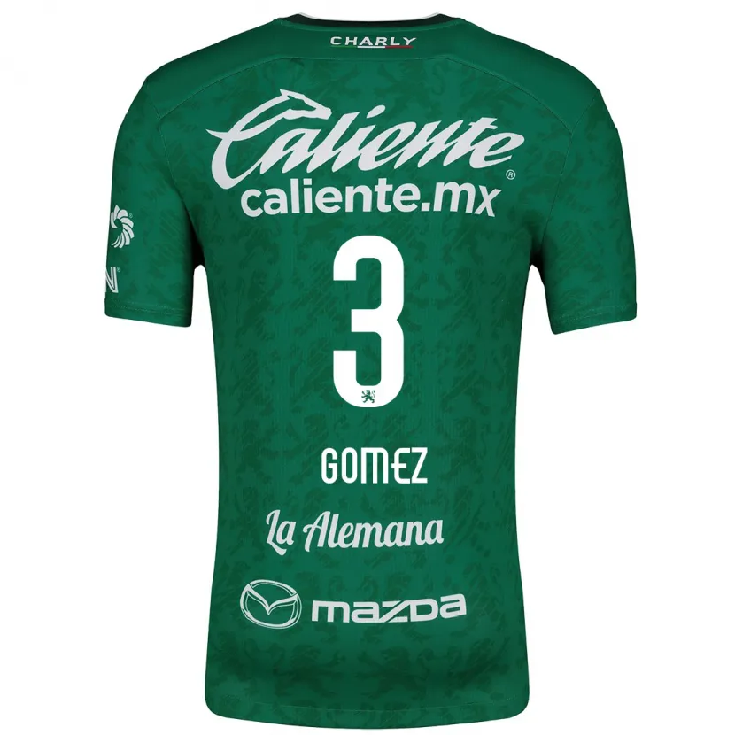 Danxen Uomo Maglia Karen Gómez #3 Verde Bianco Kit Gara Home 2024/25 Maglietta