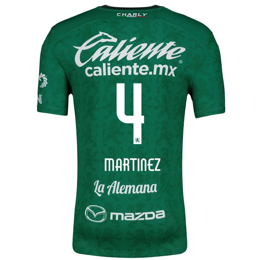 Danxen Uomo Maglia Mitzi Martínez #4 Verde Bianco Kit Gara Home 2024/25 Maglietta