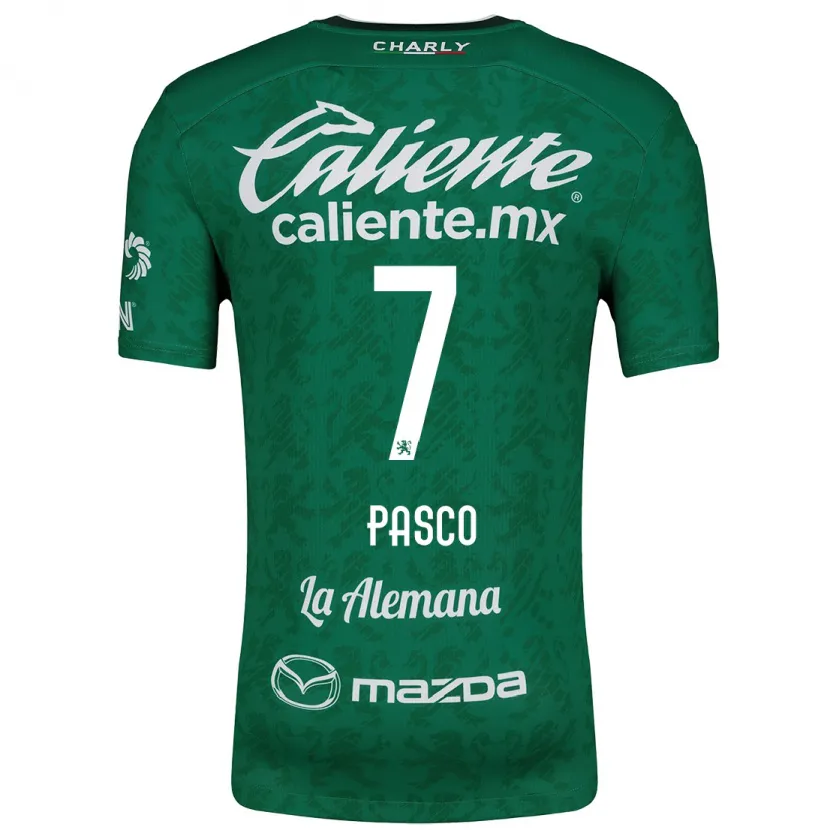 Danxen Uomo Maglia Madeleine Pasco #7 Verde Bianco Kit Gara Home 2024/25 Maglietta