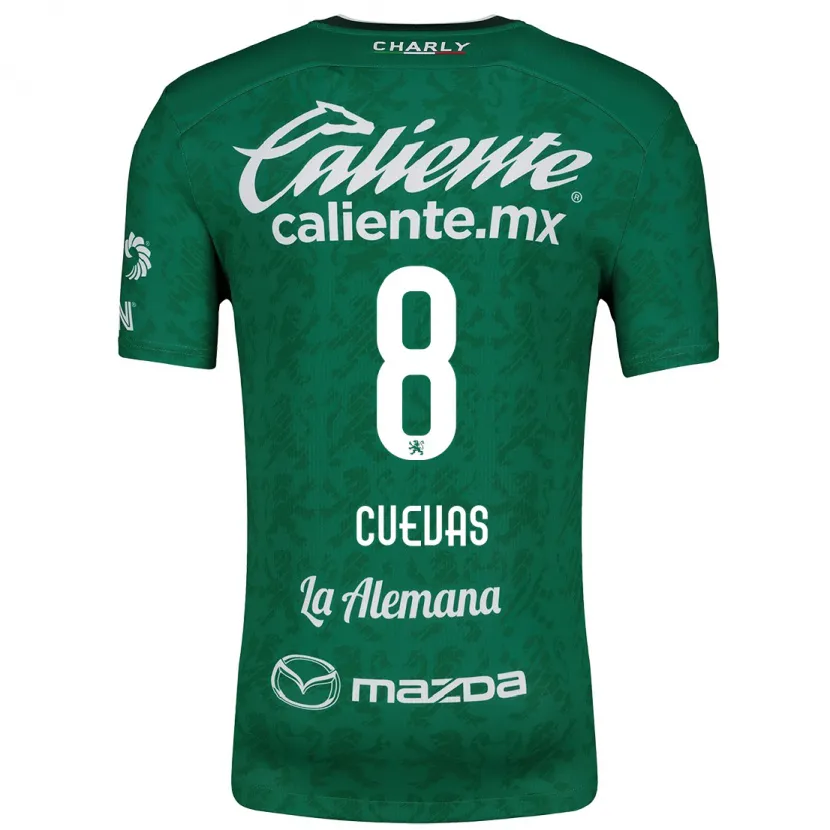 Danxen Uomo Maglia Lucero Cuevas #8 Verde Bianco Kit Gara Home 2024/25 Maglietta
