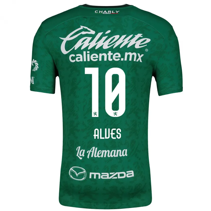 Danxen Uomo Maglia Maria Alves #10 Verde Bianco Kit Gara Home 2024/25 Maglietta
