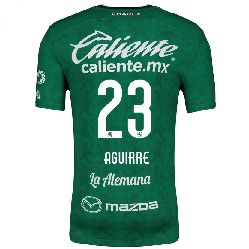 Danxen Uomo Maglia Zoe Aguirre #23 Verde Bianco Kit Gara Home 2024/25 Maglietta