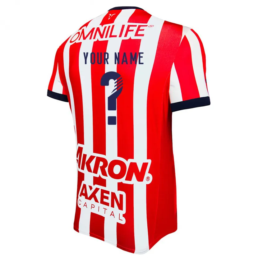 Danxen Uomo Maglia Il Tuo Nome #0 Rosso Bianco Blu Kit Gara Home 2024/25 Maglietta