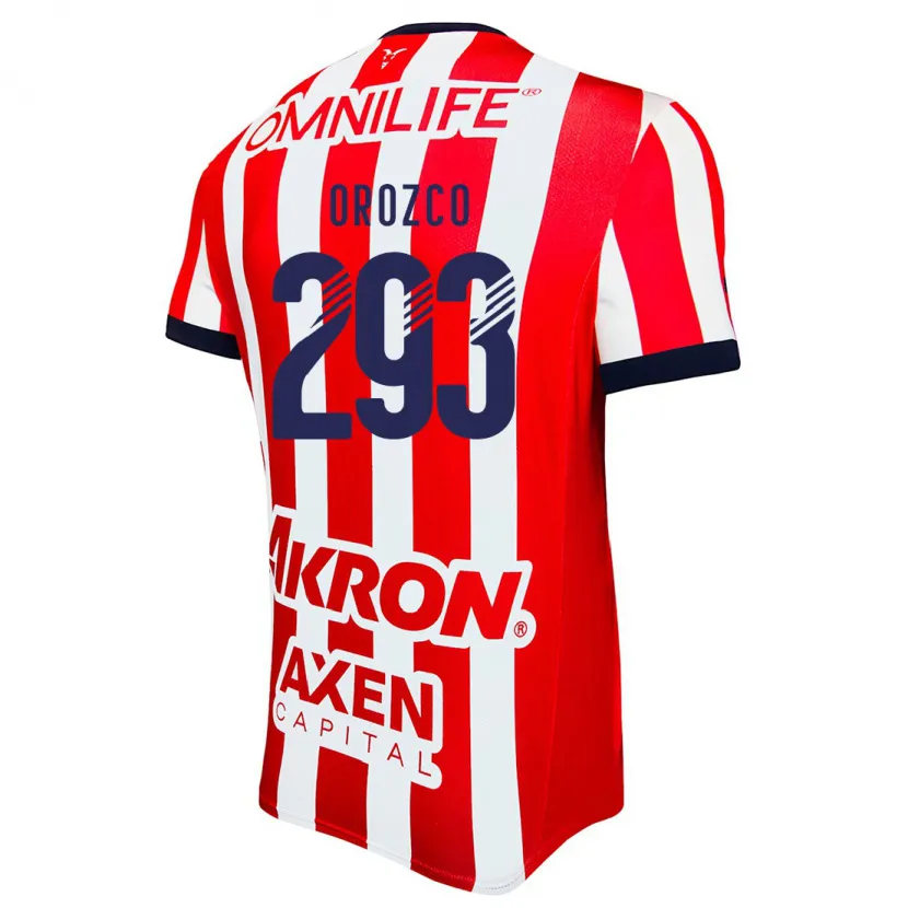 Danxen Uomo Maglia Yohan Orozco #293 Rosso Bianco Blu Kit Gara Home 2024/25 Maglietta