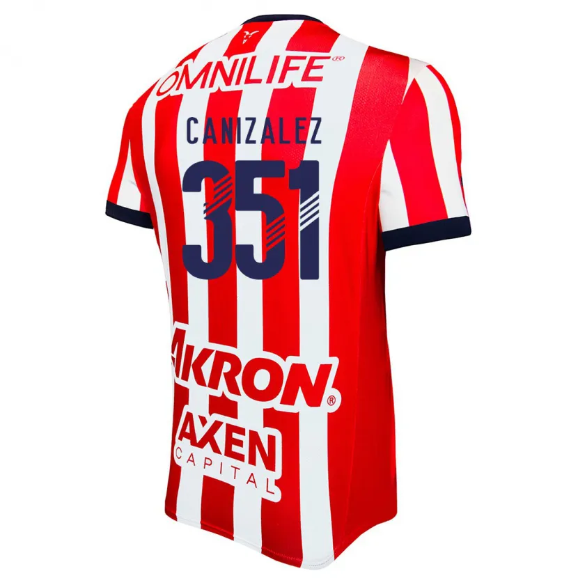 Danxen Uomo Maglia Djorkaeff Canizalez #351 Rosso Bianco Blu Kit Gara Home 2024/25 Maglietta
