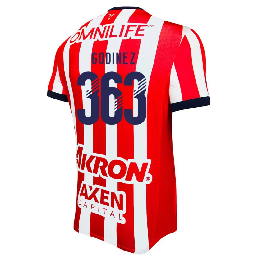 Danxen Uomo Maglia André Godinez #363 Rosso Bianco Blu Kit Gara Home 2024/25 Maglietta