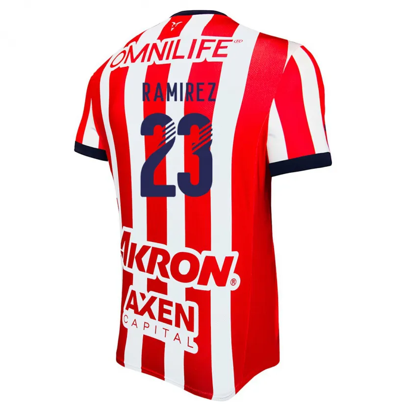 Danxen Uomo Maglia Alessandra Ramírez #23 Rosso Bianco Blu Kit Gara Home 2024/25 Maglietta