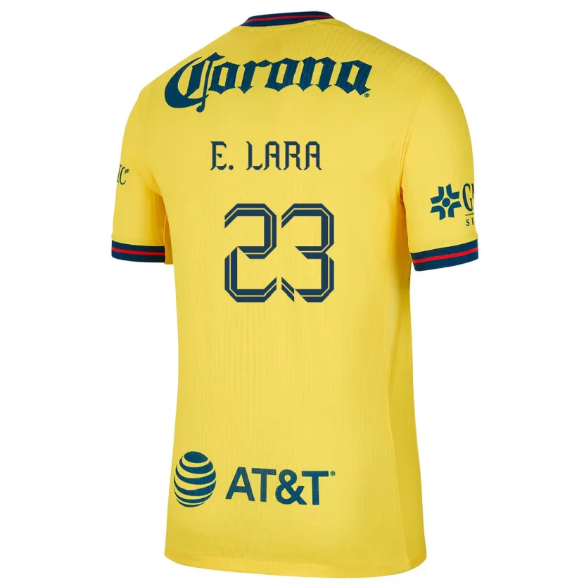 Danxen Uomo Maglia Emilio Lara #23 Giallo Blu Kit Gara Home 2024/25 Maglietta