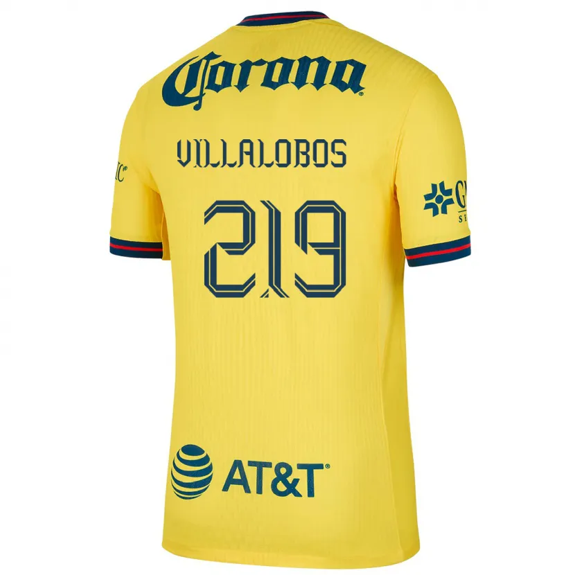 Danxen Uomo Maglia Patricio Villalobos #219 Giallo Blu Kit Gara Home 2024/25 Maglietta