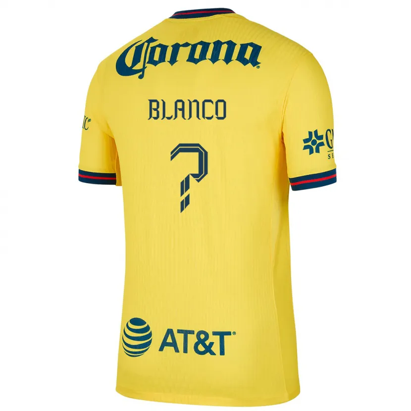 Danxen Uomo Maglia Lionel Blanco #0 Giallo Blu Kit Gara Home 2024/25 Maglietta