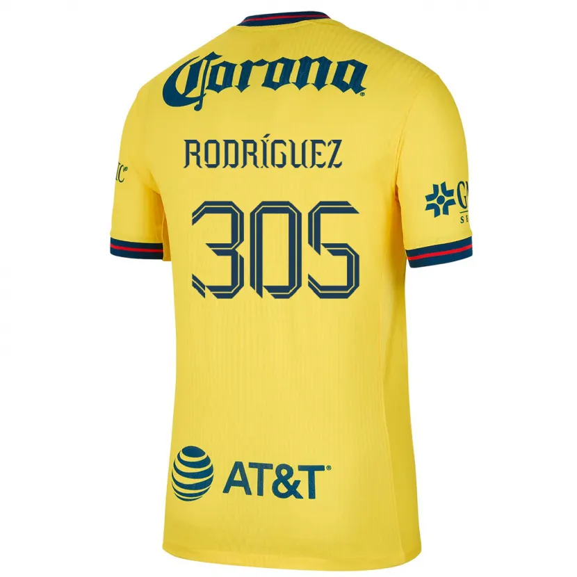 Danxen Uomo Maglia Bryan Rodríguez #305 Giallo Blu Kit Gara Home 2024/25 Maglietta