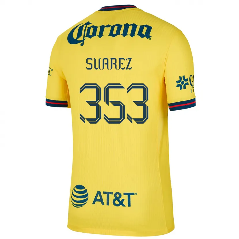 Danxen Uomo Maglia Irwin Suarez #353 Giallo Blu Kit Gara Home 2024/25 Maglietta